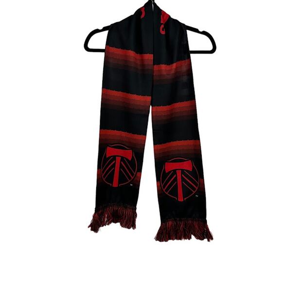 Portland Timbers Scarf Soccer Adidas Red and Black NWT - Picture 1 of 5